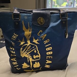 Pirates of the Caribbean Blue and Gold Tote Bag